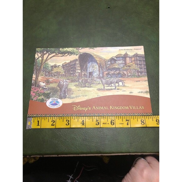 New Oversized Disney’s Animal Kingdom Villas Postcard, Vacation Club; Zebras - Picture 10 of 11